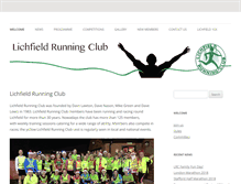 Tablet Screenshot of lichfield-running-club.co.uk